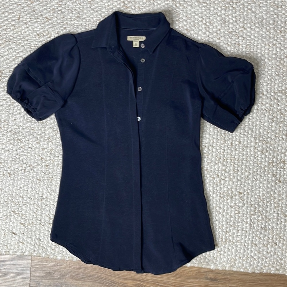 Burberry Silk Button Down Top